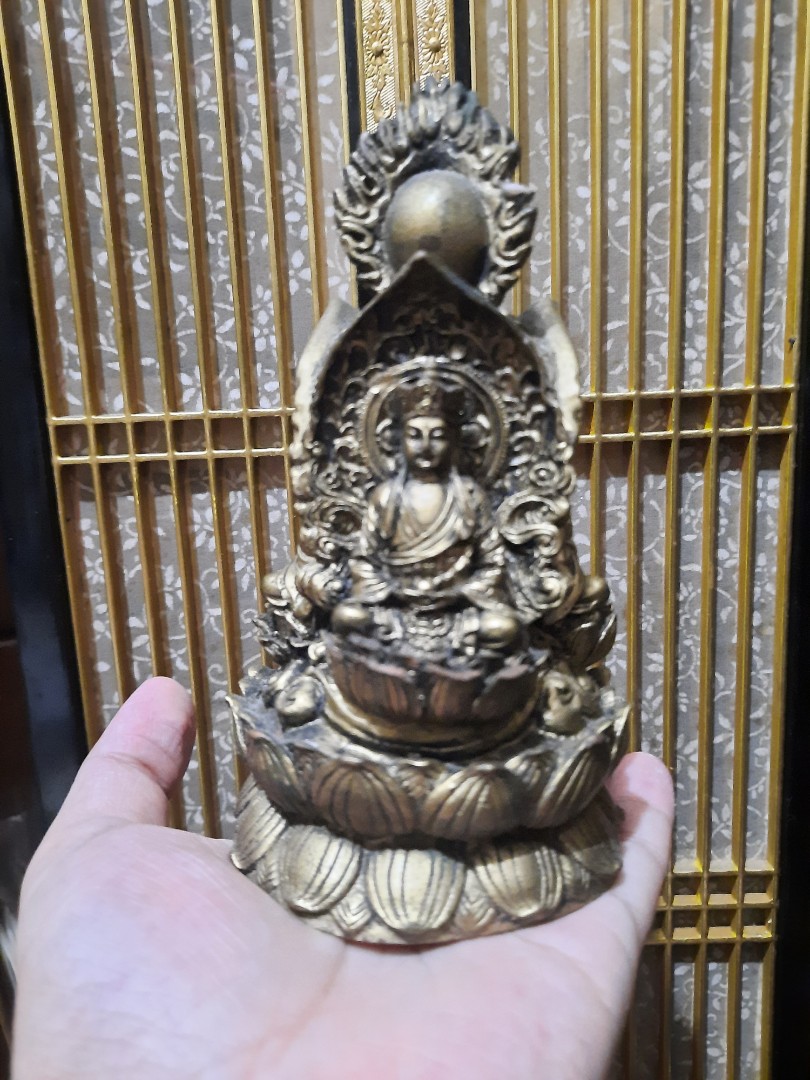 Vintage trinity Buddha in lotus, Hobbies & Toys, Memorabilia ...