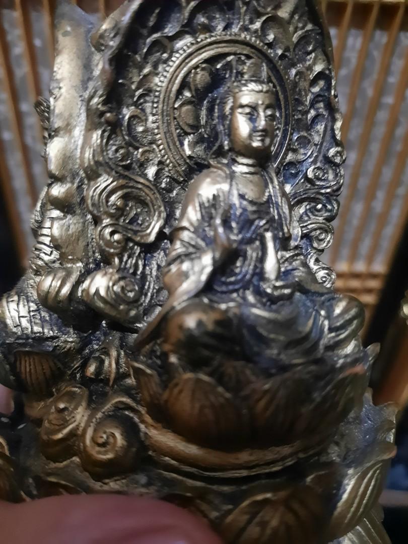 Vintage trinity Buddha in lotus, Hobbies & Toys, Memorabilia ...