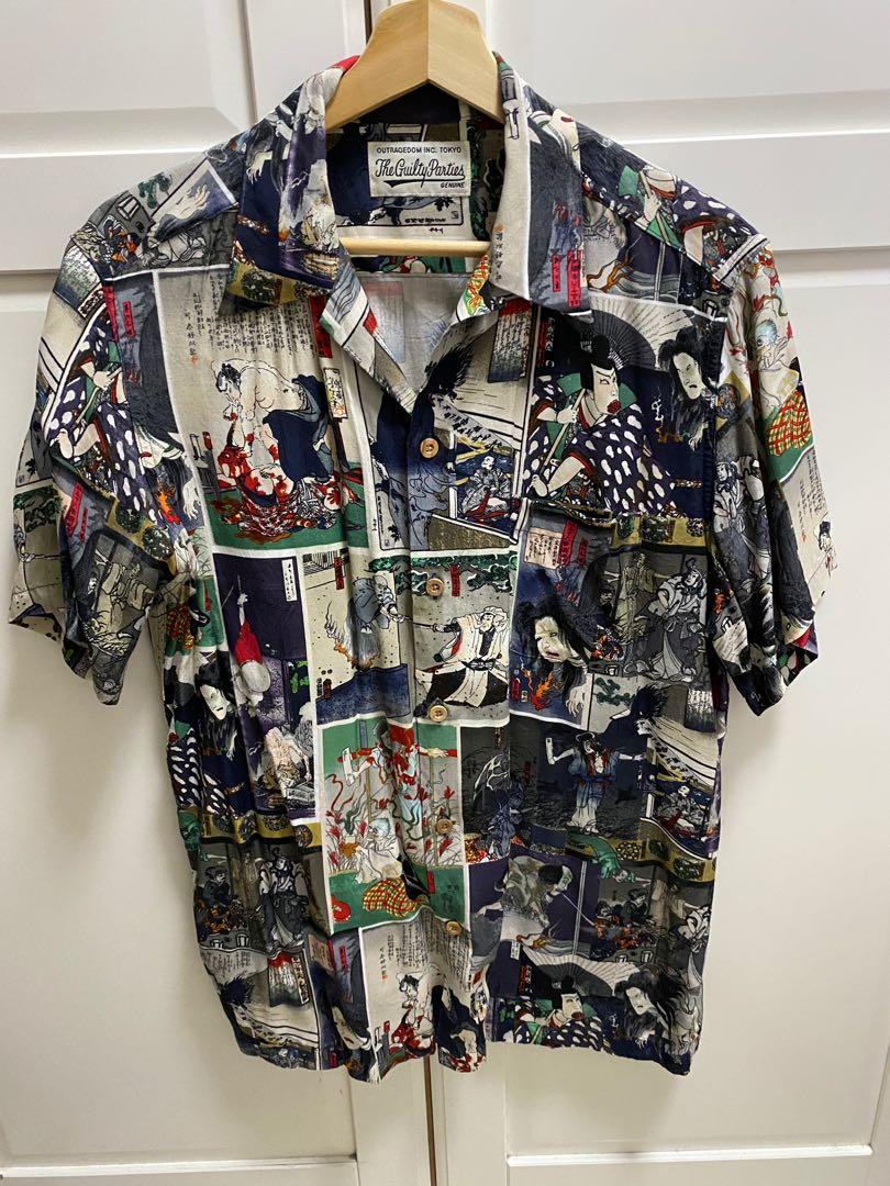 Wacko Maria Graphics Hawaiian Shirt (Type 13)百鬼, 男裝, 外套及