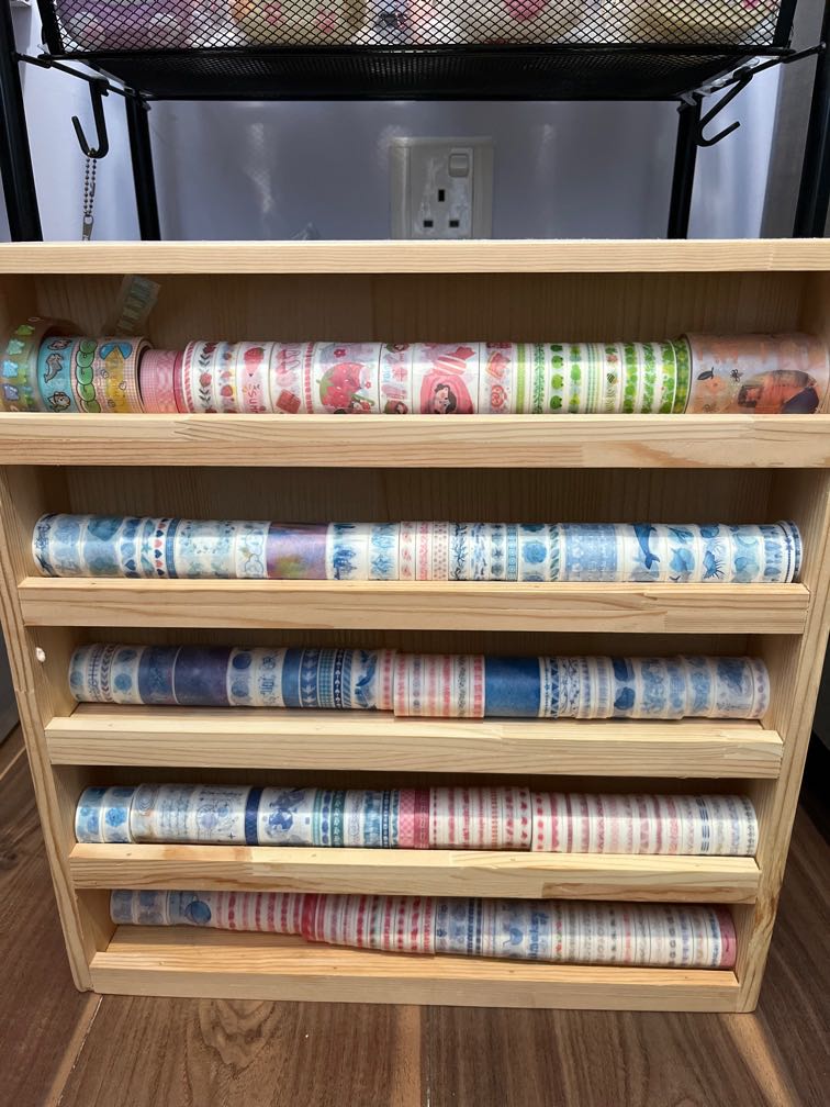 Washi tape display with washis included, Hobbies & Toys, Stationery