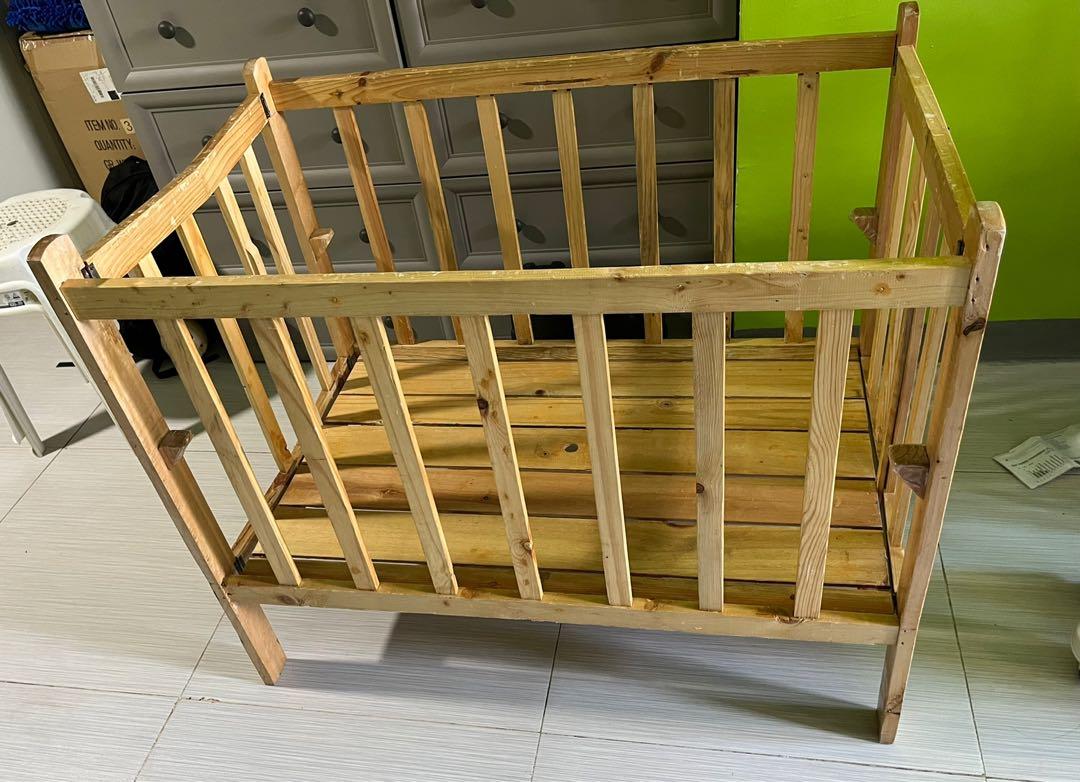 Wooden Crib, Babies & Kids, Baby Nursery & Kids Furniture, Cots & Cribs