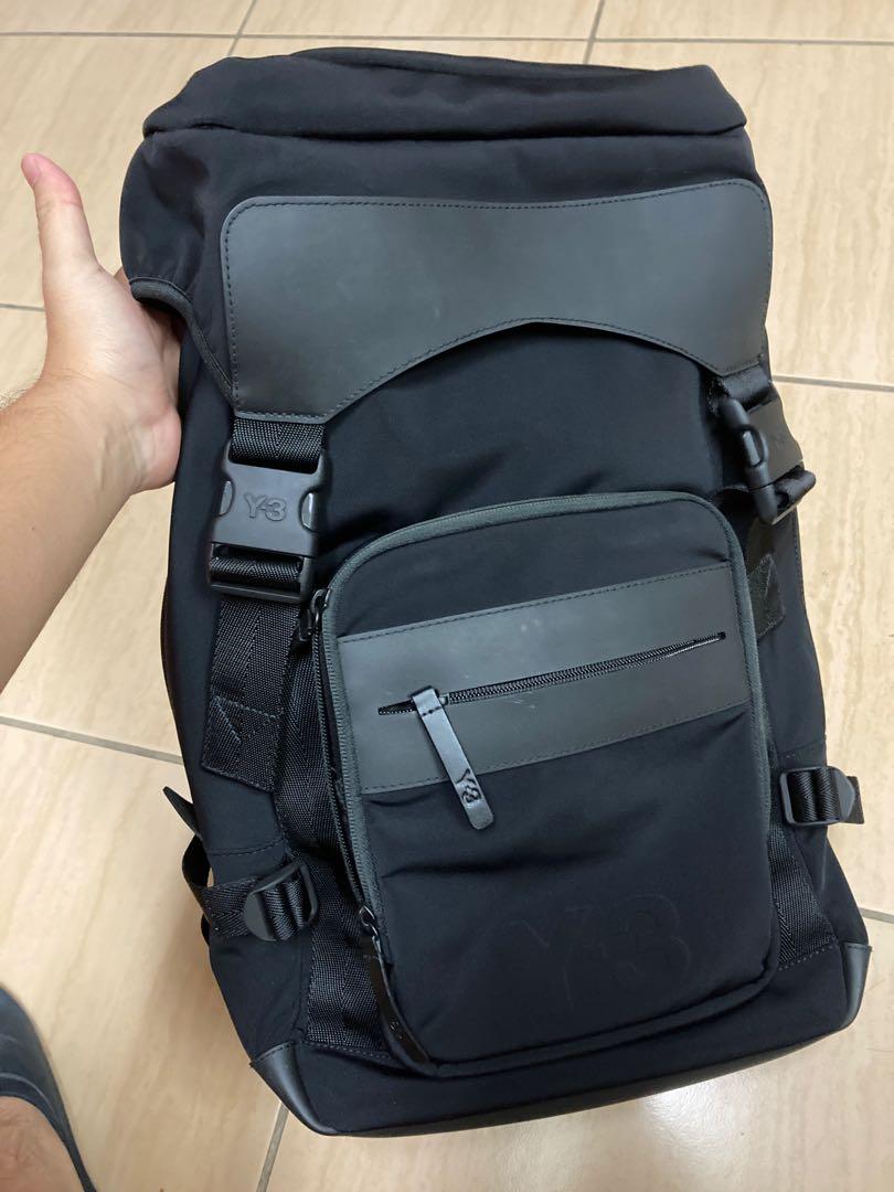 Y-3 Men's Black Y3 Ultratech Backpack 後背包, 名牌精品, 精品包與皮