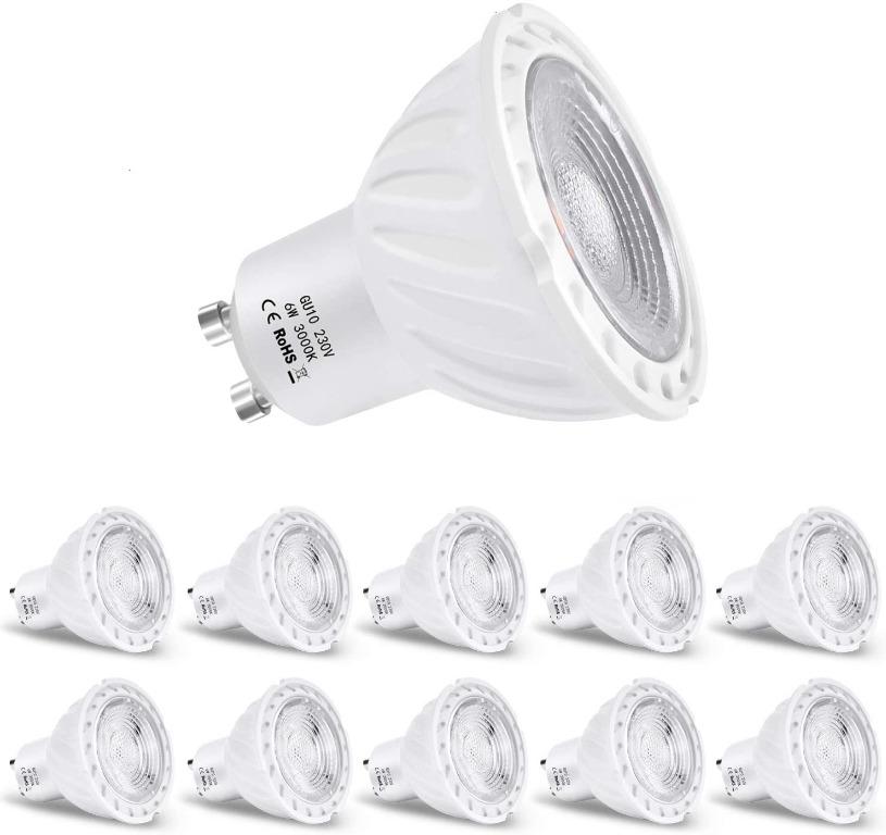 Outdoor & Bathroom Lamp 7W LED GU10 Light Bulb Daylight White 6000K 600 Lumen 