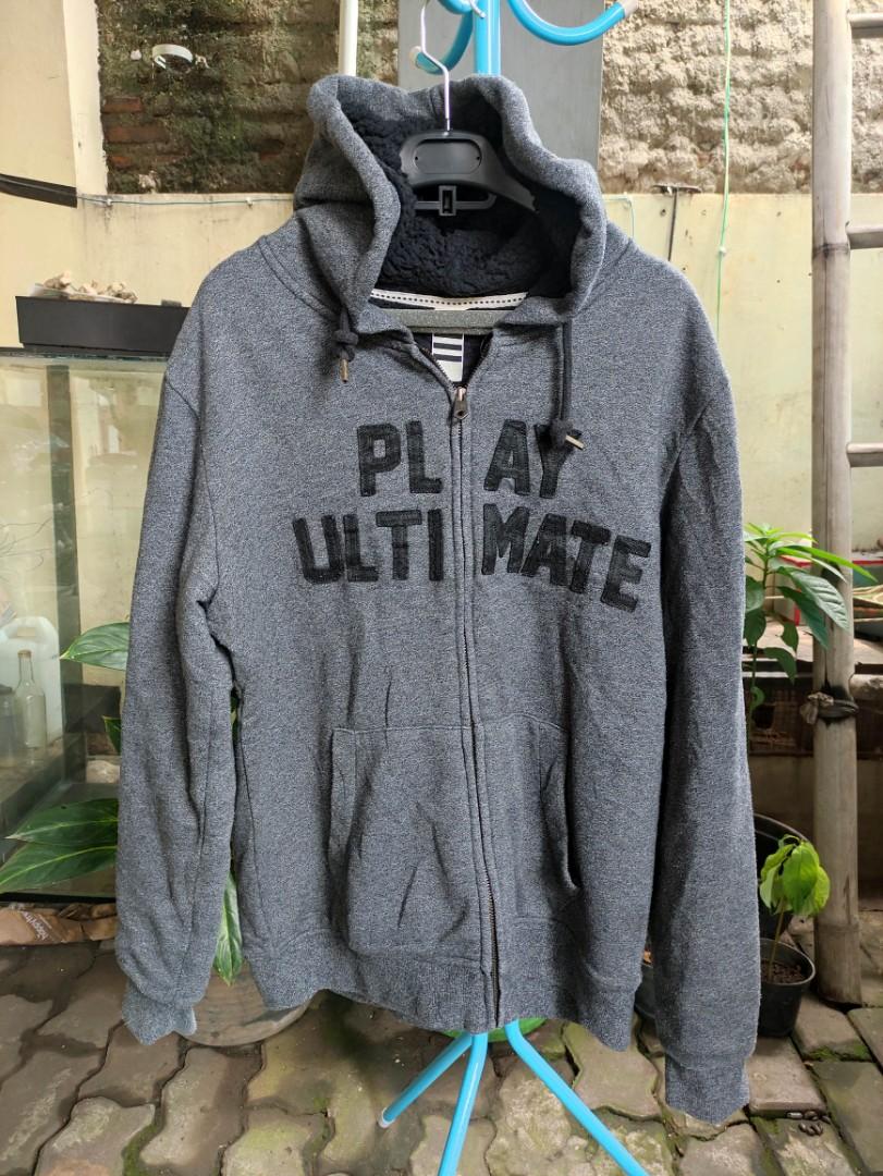 Jaket zipper hoodie top