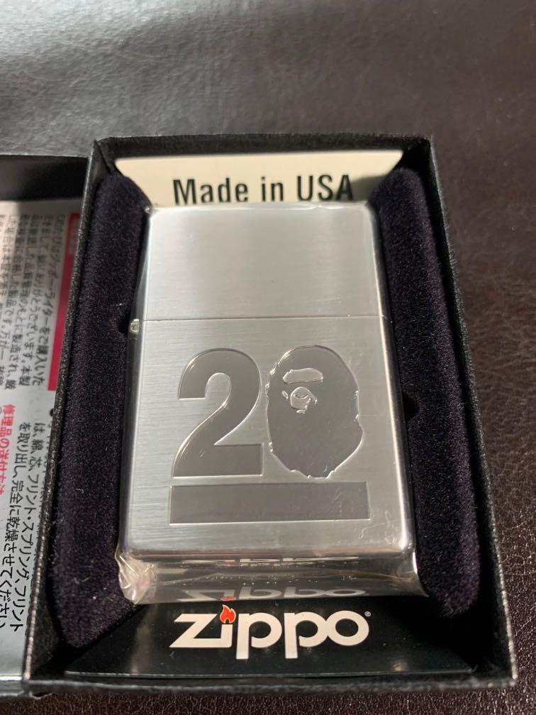 全新日版zippo ×A Bathing Ape 20週年打火機bape, 興趣及遊戲, 收藏品