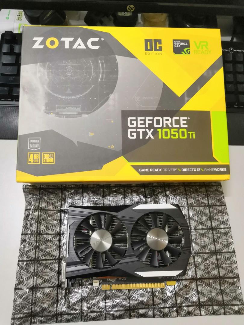 Zotac gtx 1050 ti 4gb oc edition discount