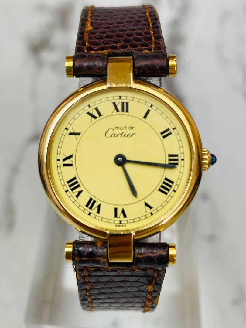 Cartier top vermeil quartz