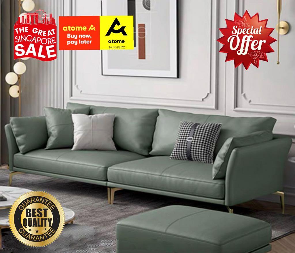 2 seater Length 168cm Jenna Sofa Available in High Quality Faux/Genuine Cowhide Leather GL8599