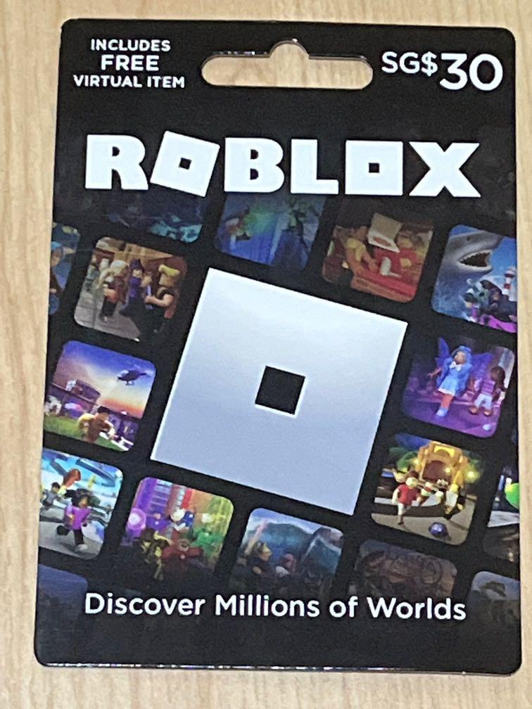 $30 roblox gift card, Video Gaming, Gaming Accessories, Game Gift Cards &  Accounts on Carousell