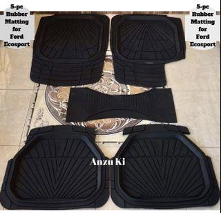 5pc Rubber Matting For Ecosport/ High Quality / Bought at SM Concorde