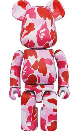 超合金BEARBRICK 200% BAPE ABC CAMO GREEN + BLUE + PINK, 其他, 其他