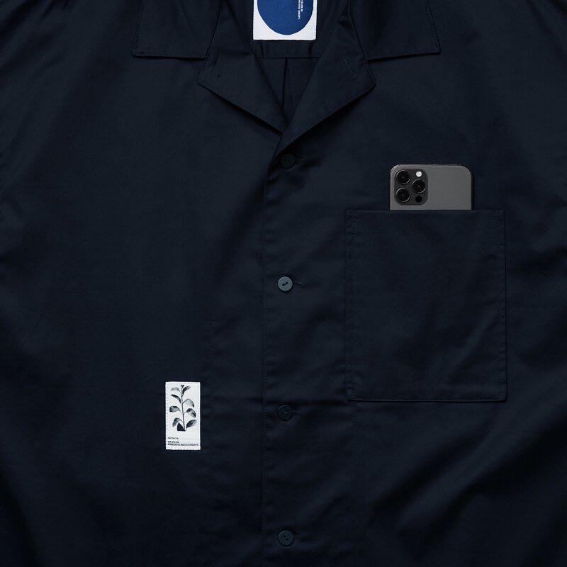 訂購！ 口袋襯衫Melsign - Label Pocket Shirt - Navy （藍色） Goopi