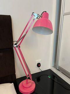 Anglepoise style lamp pink