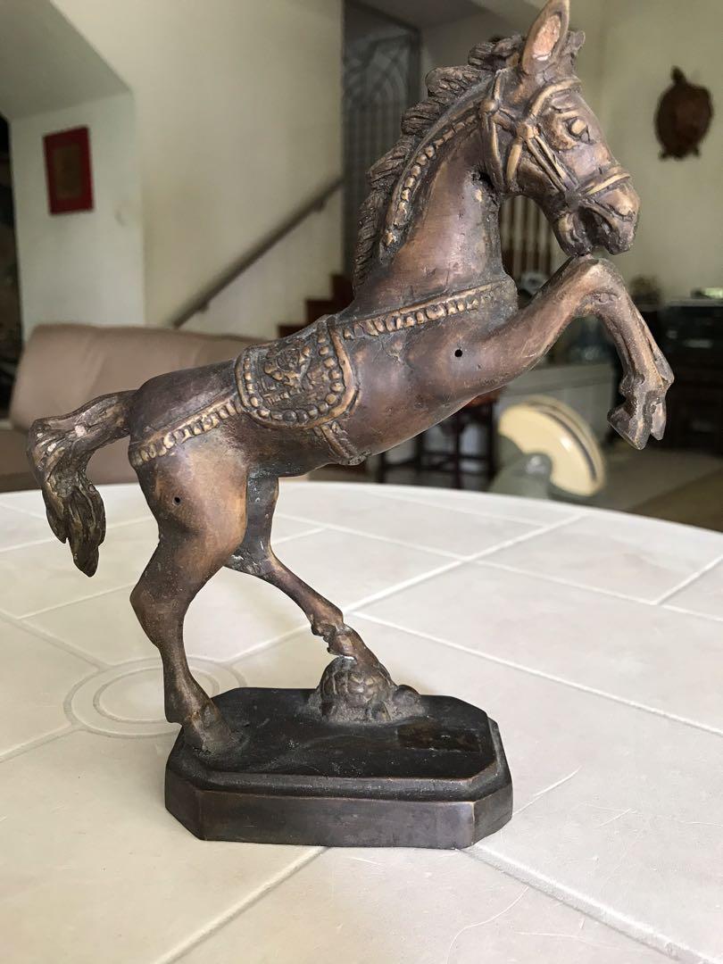 Antique Brass Horse, Furniture & Home Living, Home Decor, Other Home