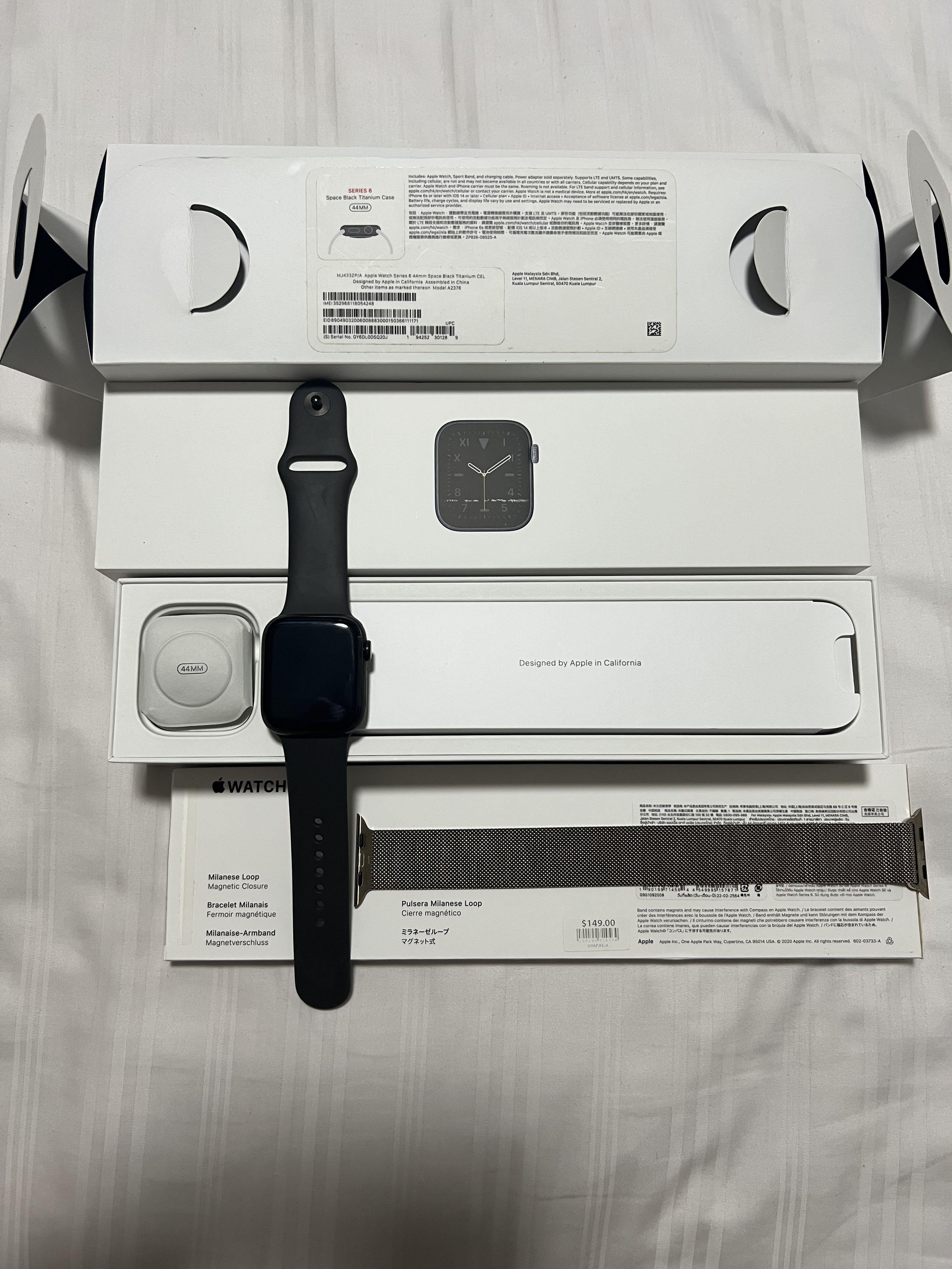 44mm space best sale black titanium case