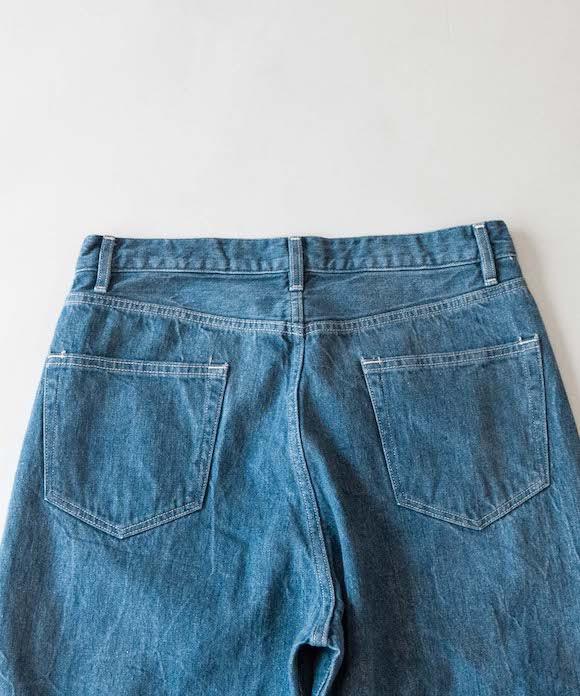 Auralee SELVEDGE FADED LIGHT DENIM PANTS 牛仔長褲, 他的時尚, 褲子