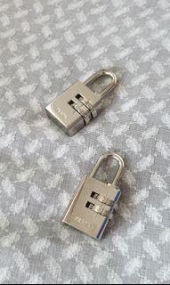 Authentic Prada padlock / silver lock / accessory key ring chain etc.