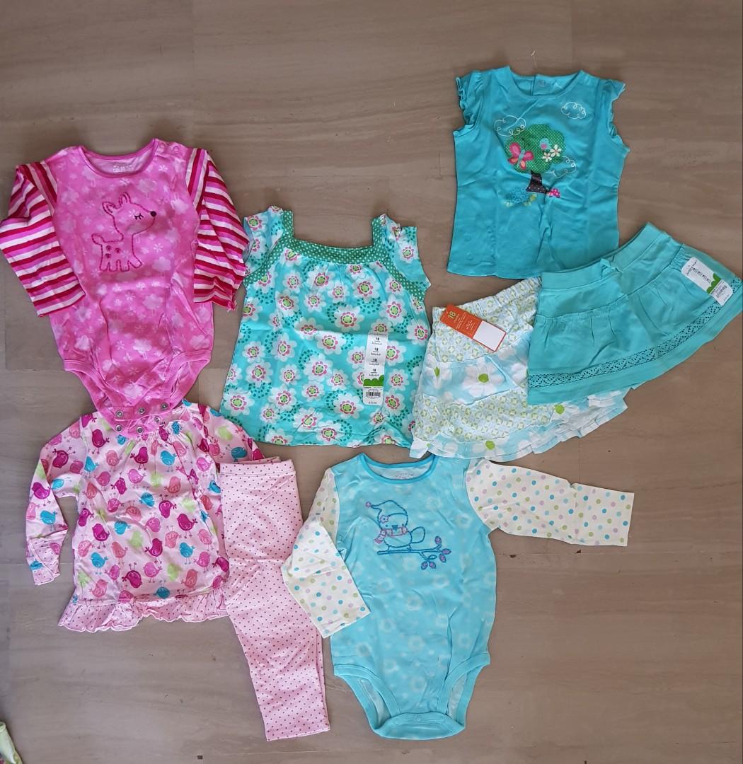 Baby girl carters 18 month bundle clothings new, Babies & Kids 