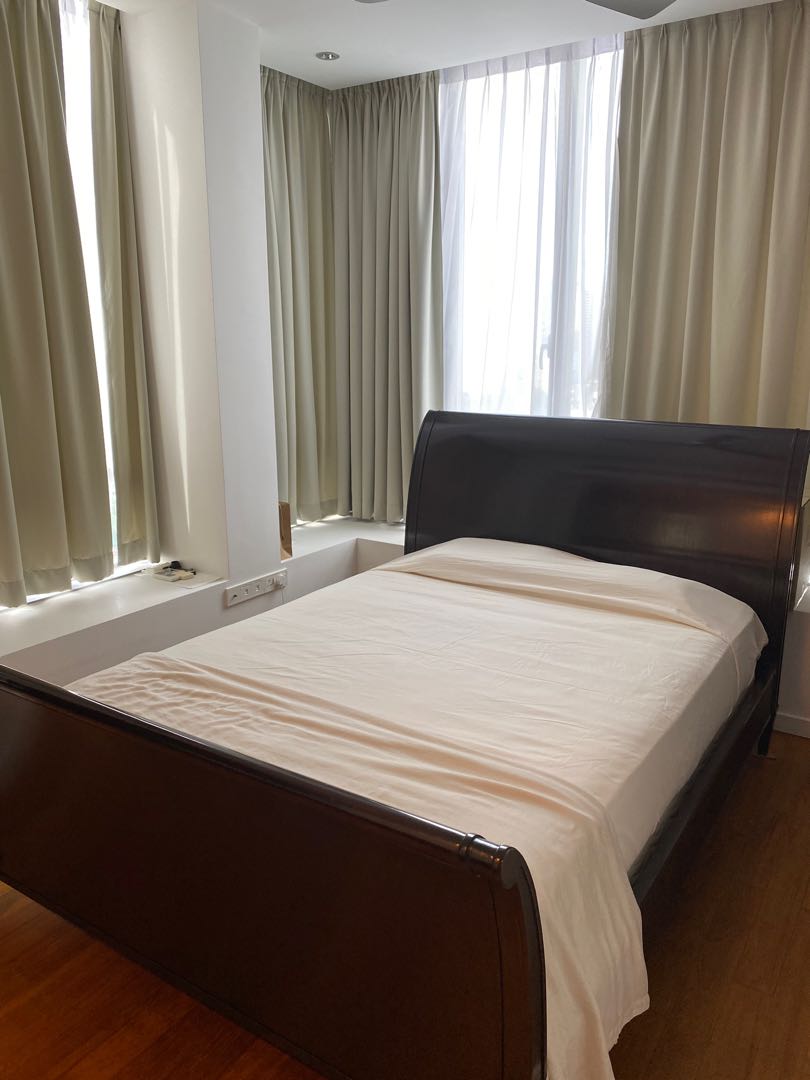 Baker Furniture Sleigh bed, Furniture & Home Living, Furniture, Bed