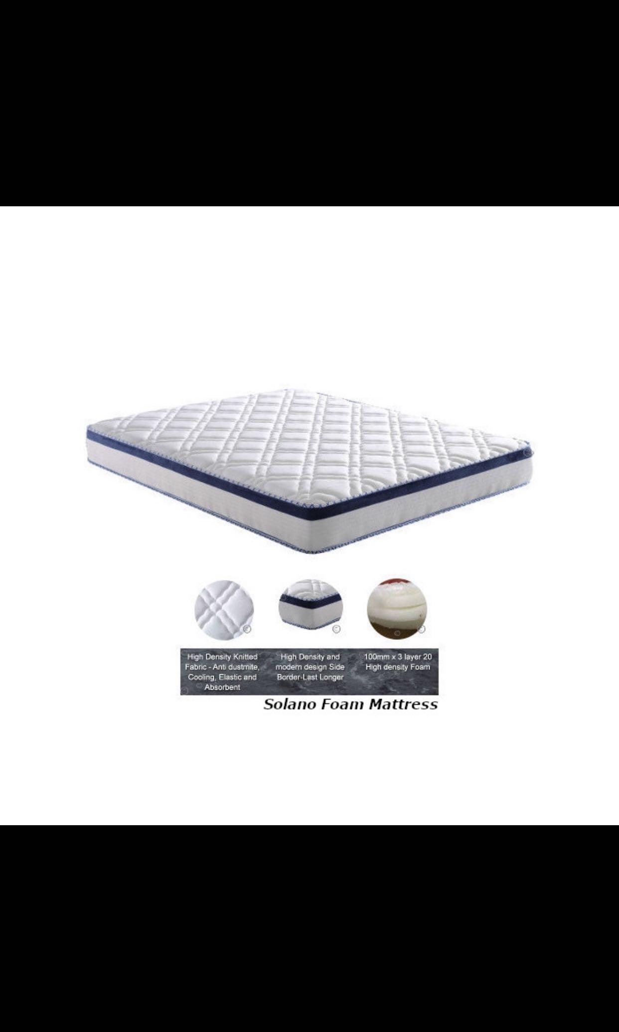 Barcos Bed Frame + Mattress Promotion, Furniture & Home Living, Furniture, Bed Frames