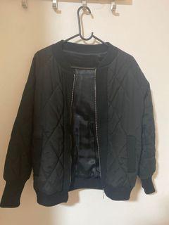 Black bomber jacket