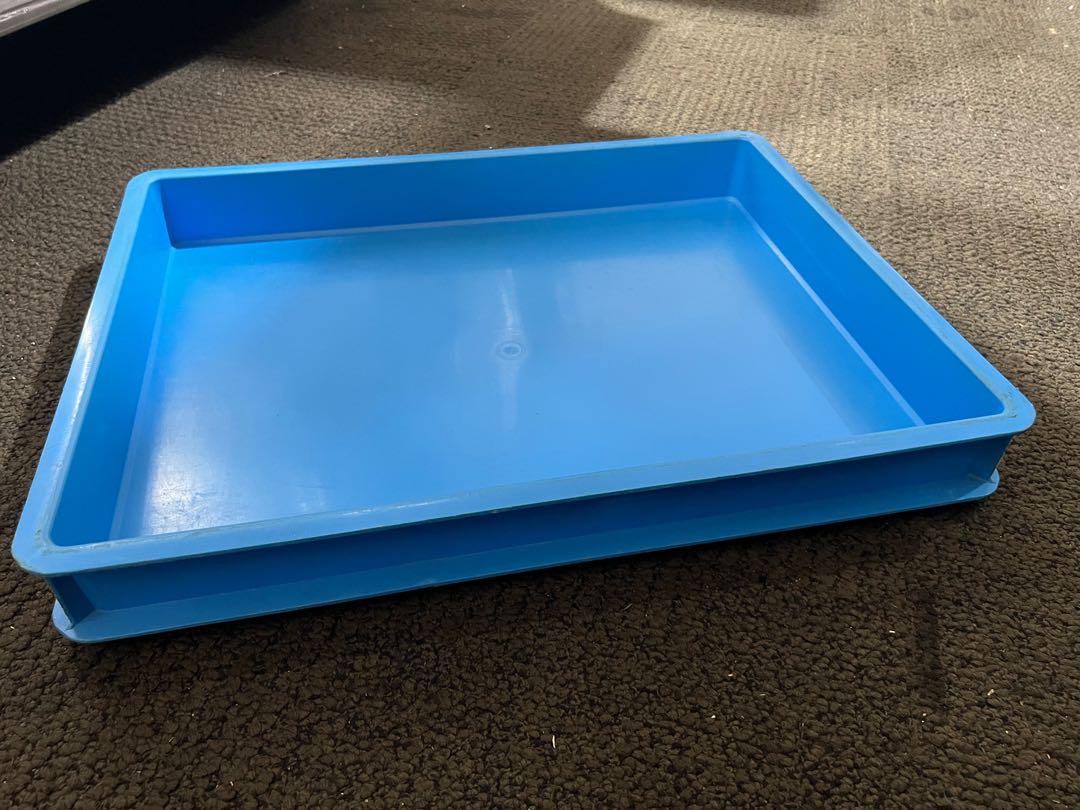 Blue Plastic Stackable Pizza Tray/Baking Tray, Furniture & Home Living ...