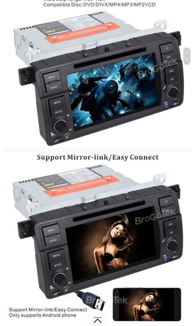 Car Stereo DVD Player Navigation Fits for BMW E46 Radio 3 Series 1999-2004  Auto Audio, GPS, Bluetooth Multimedia, Mirror Link, Steering Wheel Control