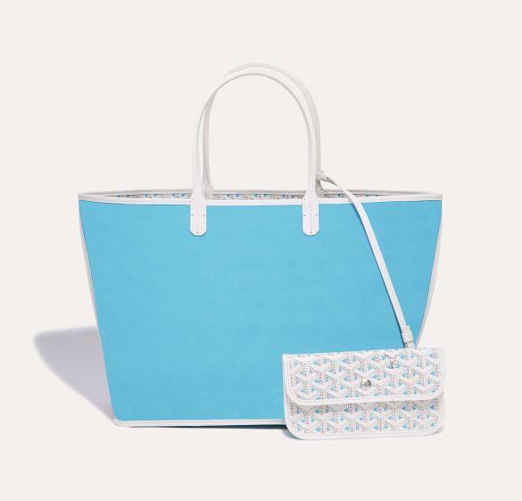 GOYARD Goyardine Saint Louis Claire Voie PM Grege Turquoise