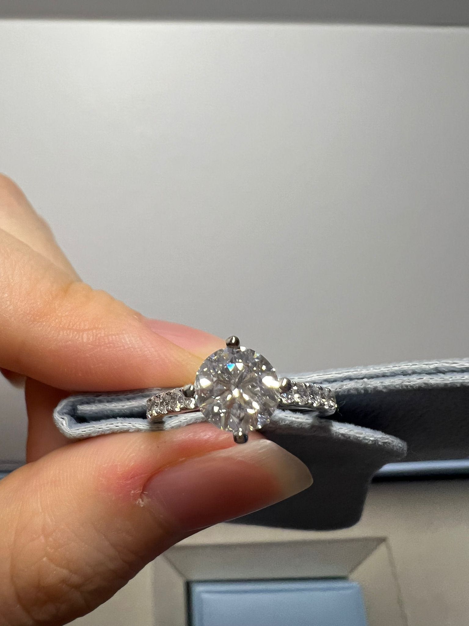 Michael trio engagement cheap ring