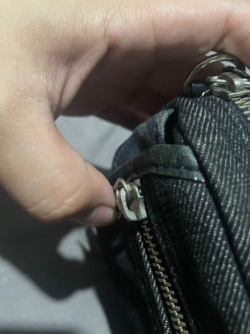 Burberry Denim Mini Crossbody Bag (Category: Luxury Bags & Wallets) located in San Juan. Submitted by thrift_saver07 (Listing ID 1159925966, Image 2). Description: Authentic Burberry Blue Label Denim Fabric Leather Lining Leather Sling Crossbody/Belt bag Excellent Condition.