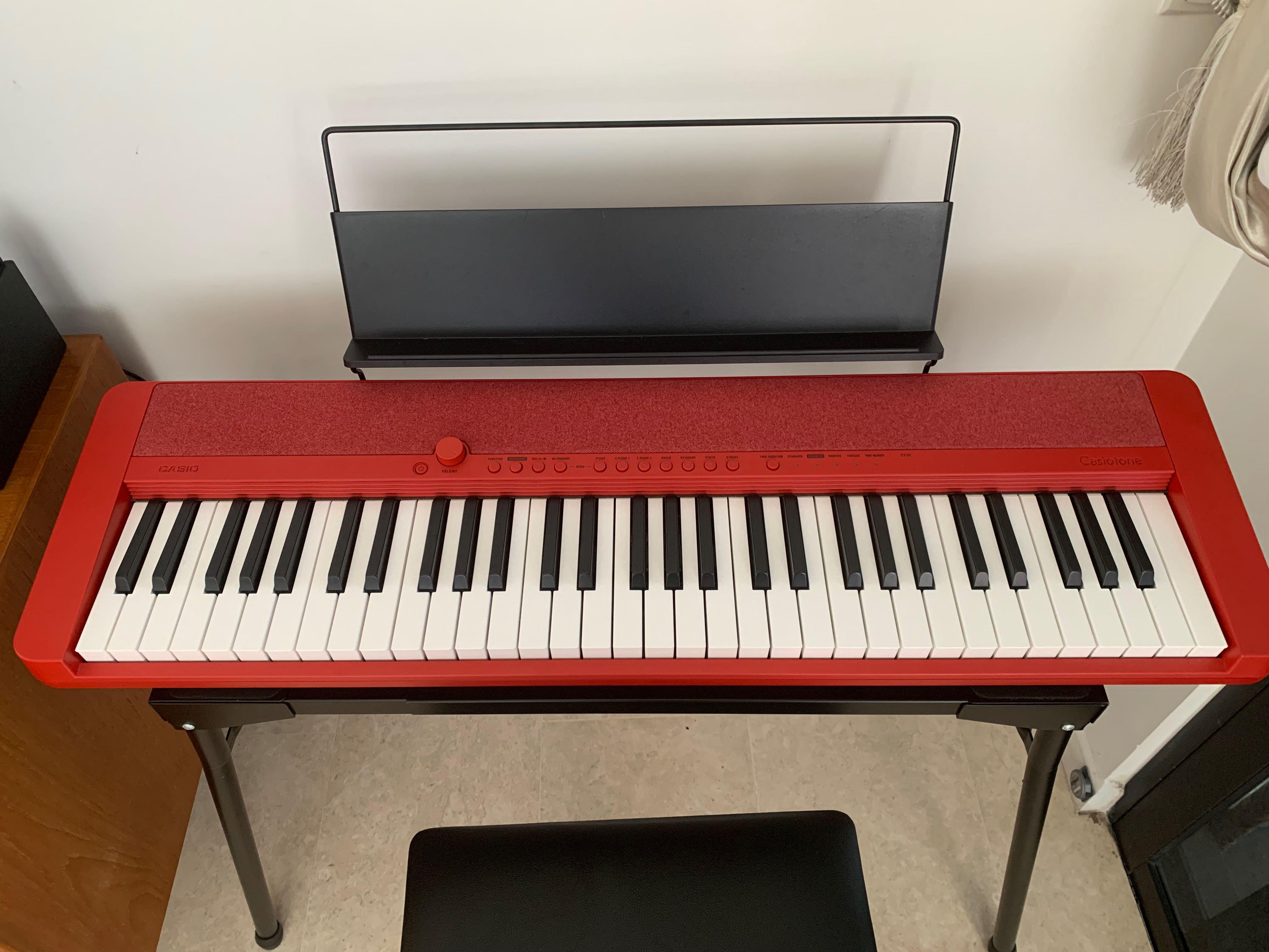 Casio CT S1 keyboard 2021 new model 61 keys RED
