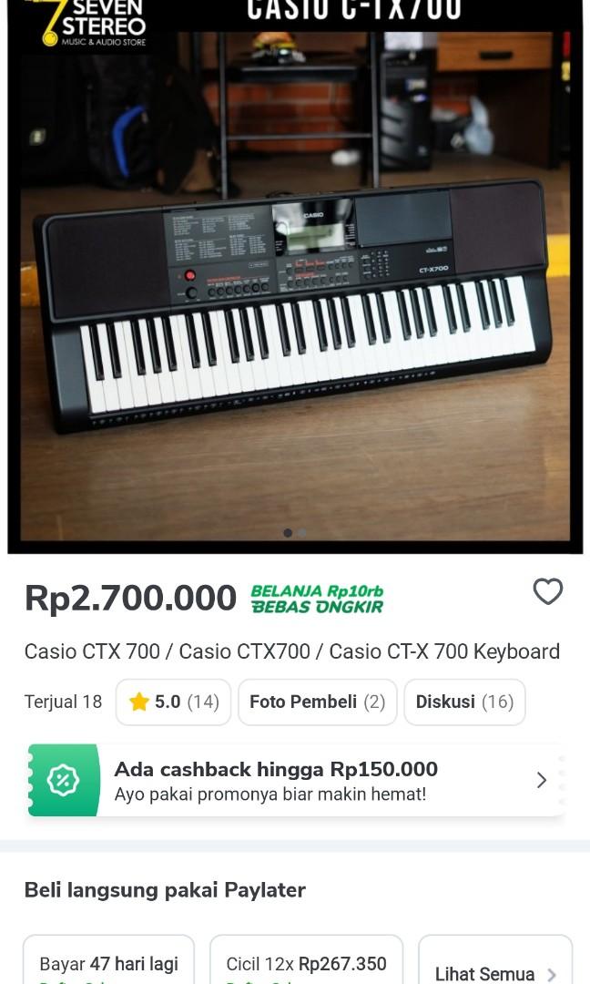 Casio hot sale ctx700 harga