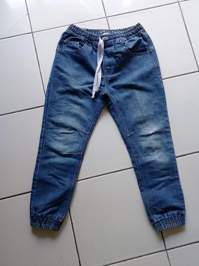 Celana jeans joger anak unisex merk 