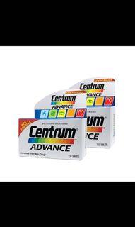 (SALE) Bundle of 2 x 100 tablets- Centrum Advance Multivatamins (RETAIL: $100)