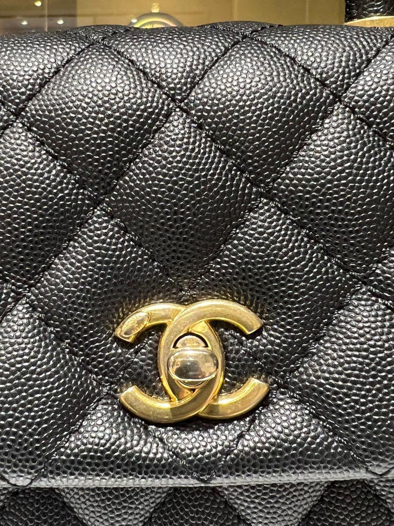 CHANEL COCO HANDLE SMALL/MINI 24 CM BLACK CAVIAR GHW, Luxury, Bags & Wallets  on Carousell