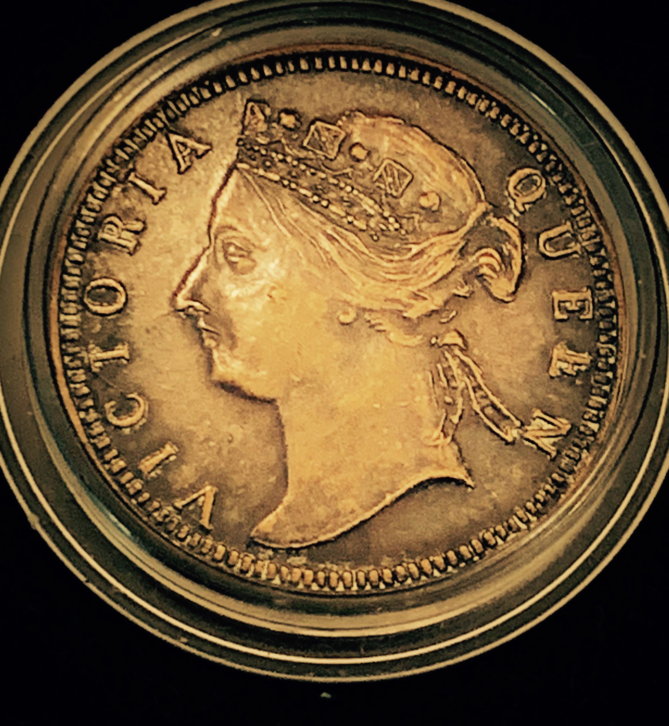 circa.ab.1970's Vintage British Straits Settlements Bronze