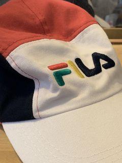 colourful FILA cap + black cap