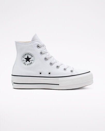 platform chuck taylor white