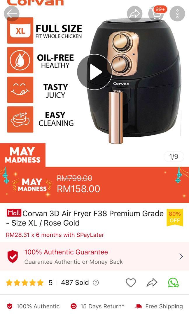 Corvan 2025 air fryer