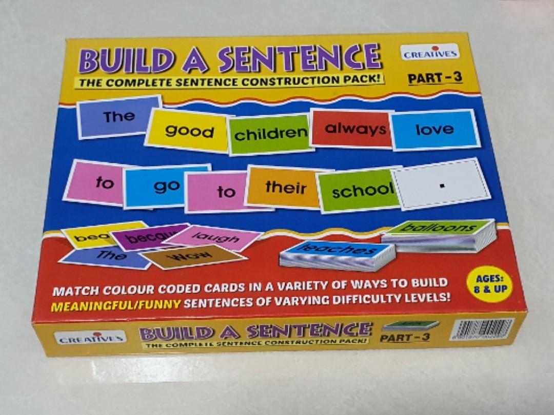Creatives: Build a sentence Part 1/2/3, Hobbies & Toys, Toys & Games on ...