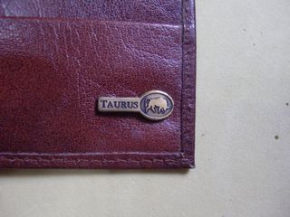 CWT011 - Taurus man leather wallet 男裝真皮銀包  (啡色 尺寸：大約12cm X 9.5cm)64236713945091110