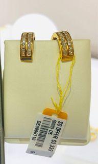 Diamond Earrings 20Karat gold Hong Kong Setting