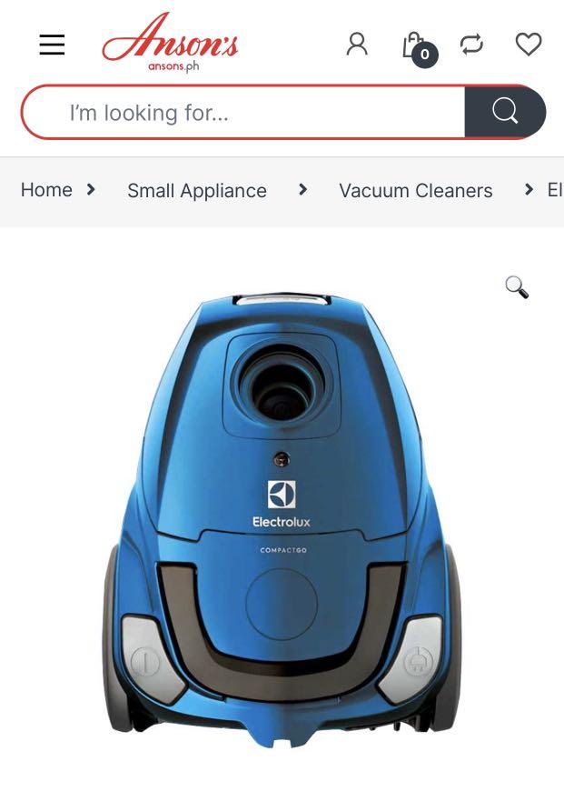 Electrolux Z1220 CompactGo Bagged Vacuum Cleaner, TV & Home Appliances