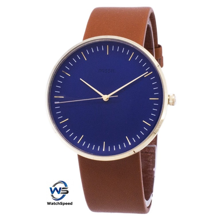 Fossil FS5473 The Minimalist 3h Analog Blue Dial Mens Watch, Luxury ...