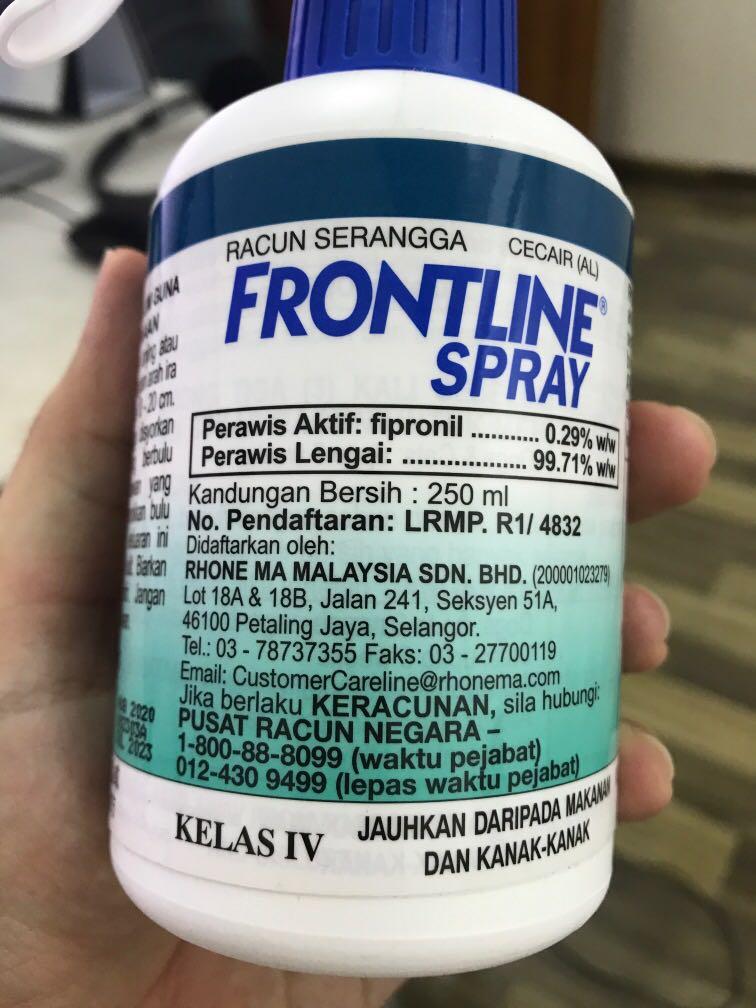 Frontline Spray 250ml Spray Kutu Kucing, Pet Supplies, Health