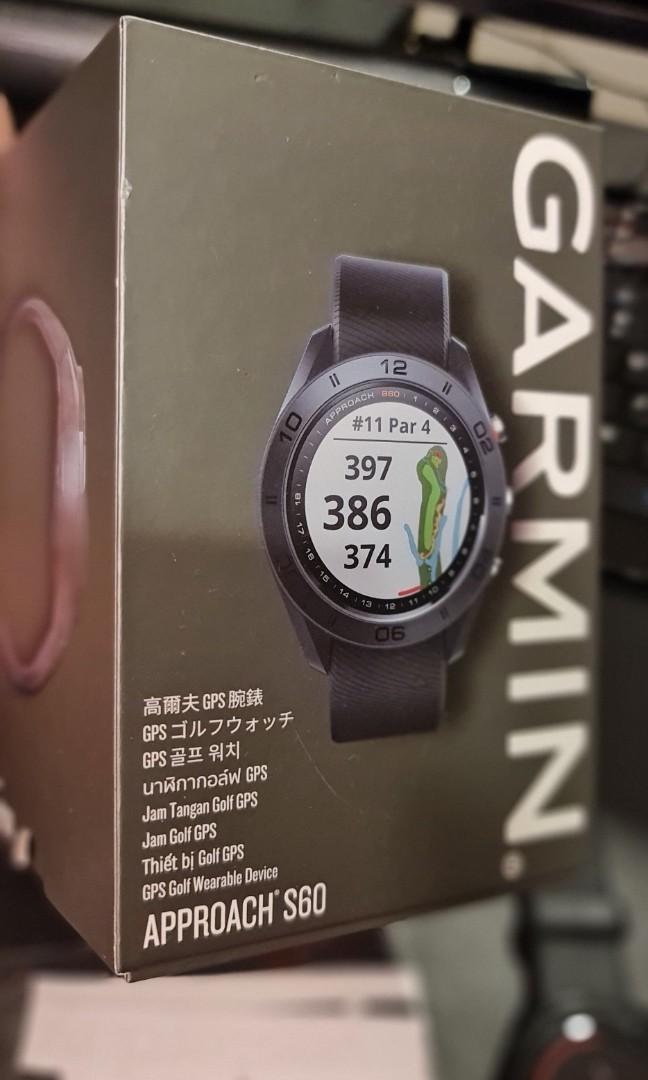 GARMIN Approach S60 GPS Golf Watch Mobile Phones Gadgets Wearables Smart Watches on Carousell
