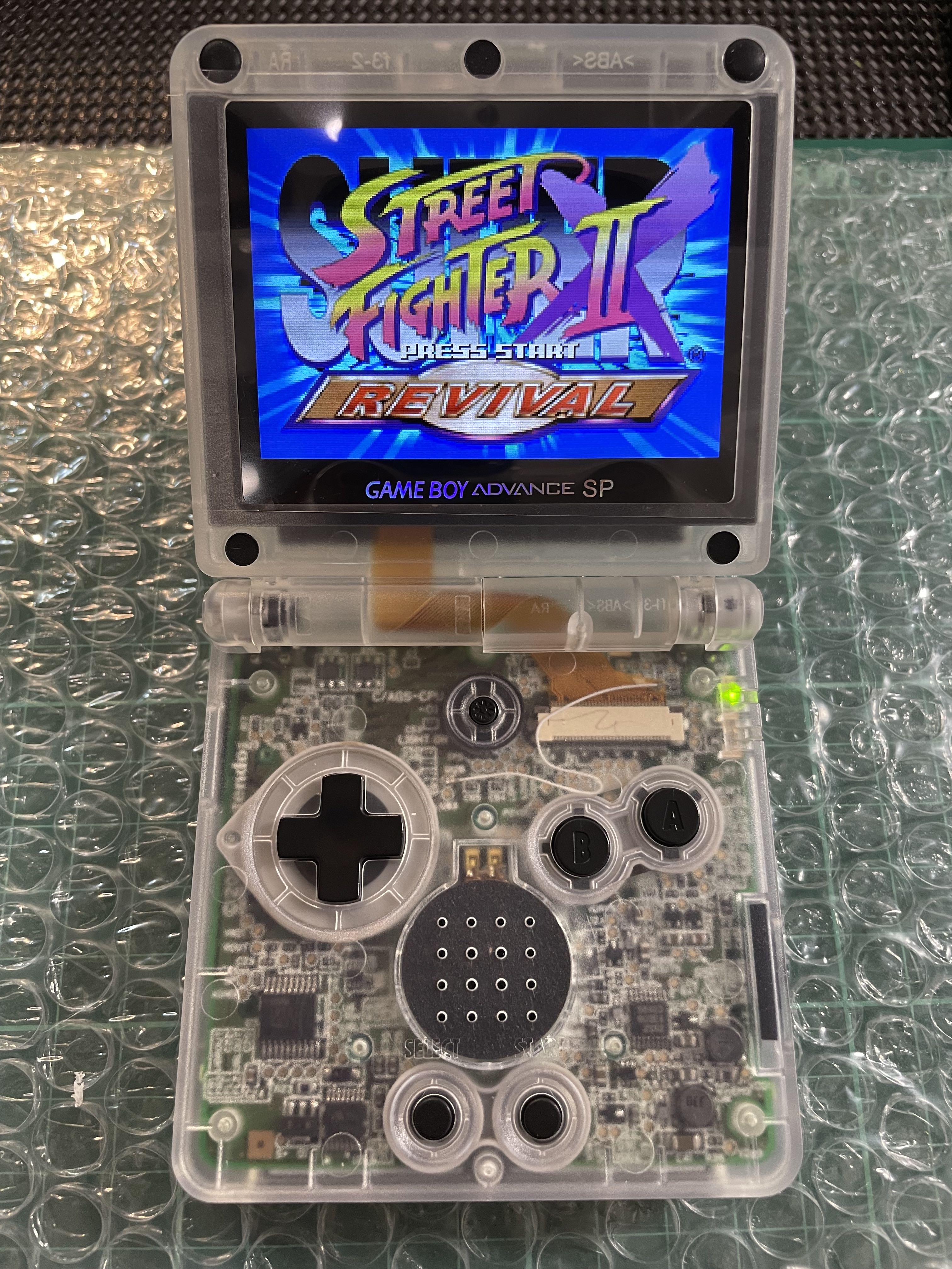 GBA SP]美品IPS 高亮任天堂Nintendo Gameboy Advance SP 透明色-36