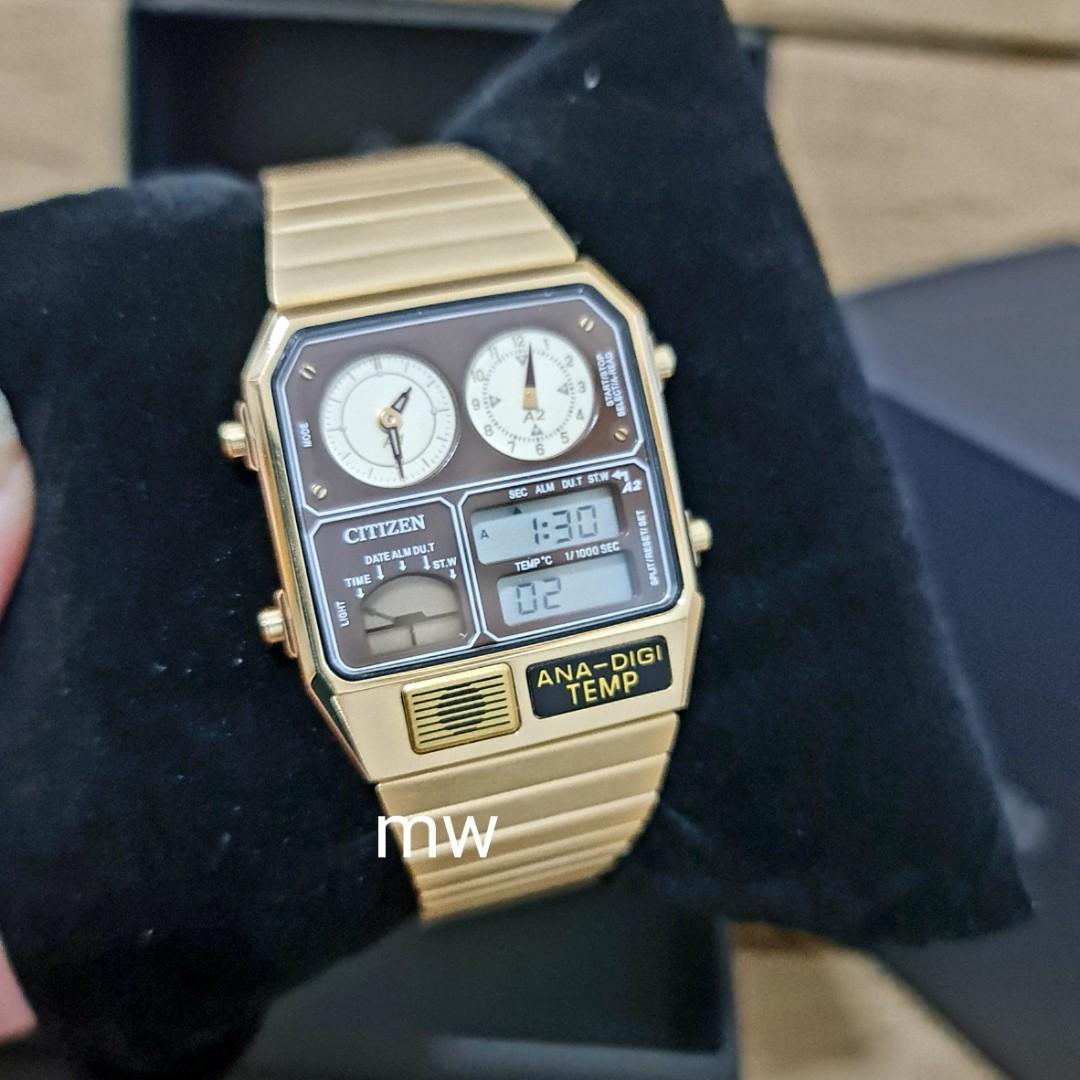 Mens citizen sales watches gold tone