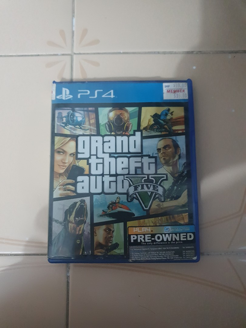 Gta 5 Ps4 Disc Video Gaming Video Games PlayStation on Carousell