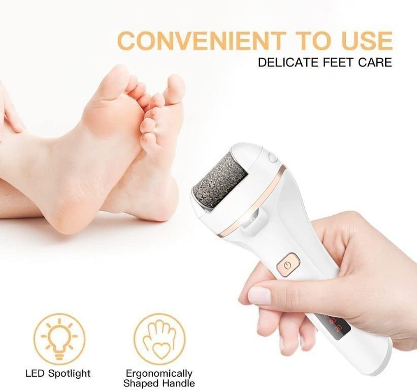 IWEEL Callus Remover for Feet, Rechareable Foot Scrubber Electric Foot File  Pedicure Tools for Feet Electonic Callus Shaver Waterproof Pedicure kit for  Cracked Heels and Dead Skin with 5 Roller Heads 